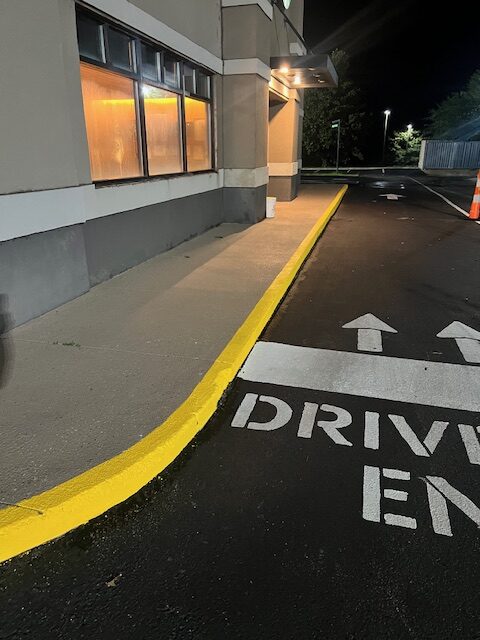 Curb Painting by Green Chief in Connecticut